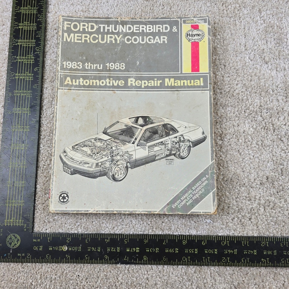 Haynes Repair Manual Ford Thunderbird Mercury Cougar 1983-1988 #36082